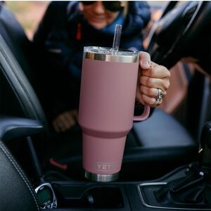 YETI Pink Insulated Tumbler with Handle